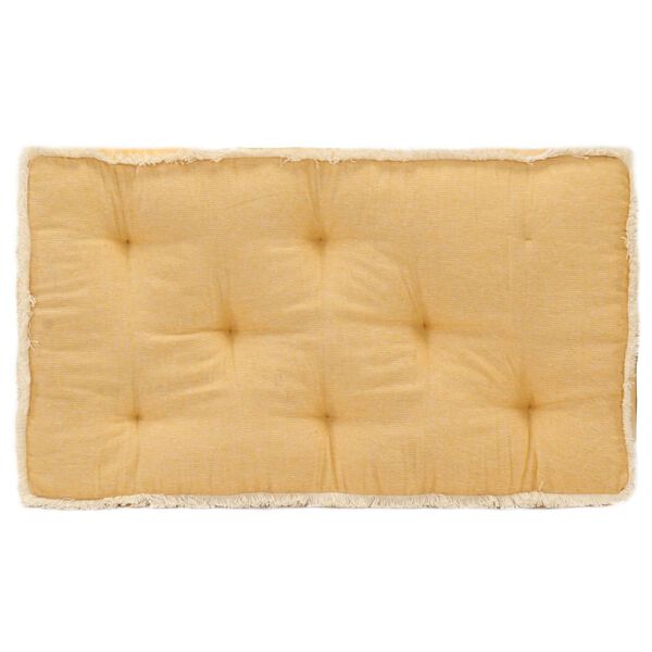 vidaXL Palettensofa-Kissen Gelb 73x40x7 cm