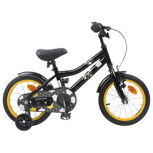vidaXL Kinderfahrrad 12 Zoll f&uuml;r 2-4 Jahre alt Schwarz