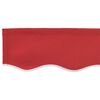 vidaXL Markisen-Ersatzstoff Rot 450 x 350 cm Segeltuch
