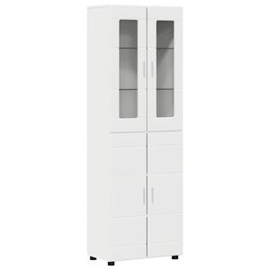 vidaXL Highboard FLORIN 60 x 35 x 182 cm Wei&szlig; Holzwerkstoff