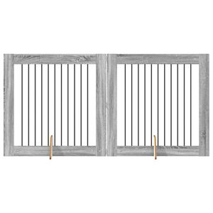 vidaXL Hundespielzone 2 pcs Graues Sonoma 100 x 100 cm