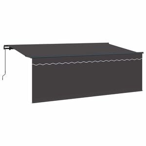 vidaXL Ausziehbare Markise Anthrazit 400 x 200 cm