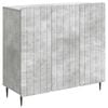 vidaXL Sideboard Betongrau 89 x 34,5 x 82 cm Holzwerkstoff