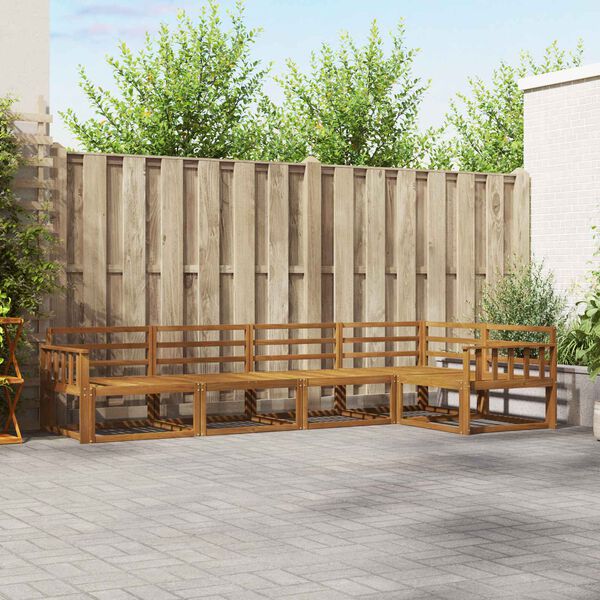 vidaXL Outdoor-Sofagarnitur 5 pcs Natur Massivholz Akazie