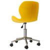 vidaXL Esszimmerst&uuml;hle 4 Stk. Drehbar Gelb Samt