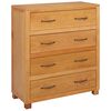 vidaXL Schrank mit Speicher Braun 80 x 35 x 95 cm Massives Eichenholz
