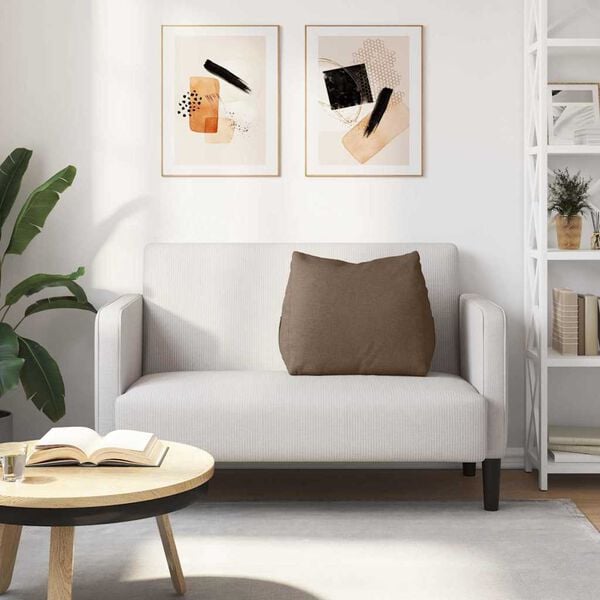 vidaXL R&uuml;ckenkissen Braun 60 x 20 x 50 cm Stoff