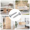 vidaXL Holzschraube 2 pcs Silber M4 x 28 mm Eisen