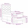 vidaXL Boxspringbett mit Matratze Dunkelgrau 80 x 200 cm Stoff