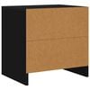vidaXL Nachttische 2 Stk. Schwarz 45x34x44,5 cm Holzwerkstoff
