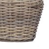 vidaXL Blumentopfkorb mit Speicher 2 pcs Grau Lacak Rattan