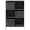vidaXL Highboard Schwarz 68x39x103,5 cm Stahl
