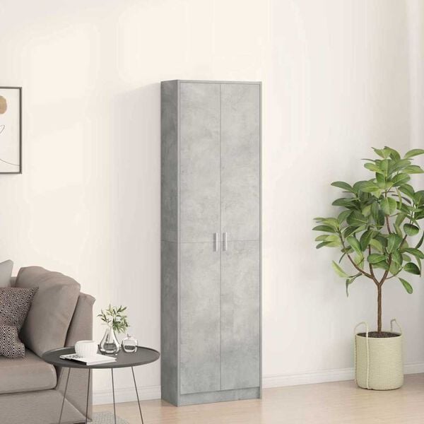 vidaXL Kleiderschrank Beton Grau 55 x 25 x 189 cm Holzwerkstoff