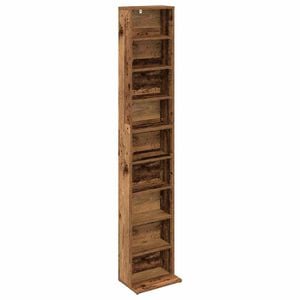vidaXL CD Regal Altholz 33 x 23,5 x 175 cm Holzwerkstoff