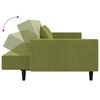 vidaXL Schlafsofa 2-Sitzer mit 2 Kissen & Hocker Hellgr&uuml;n Samt