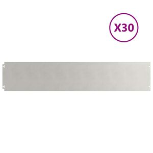 vidaXL Rasenkanten 30 Stk. 20x103 cm Edelstahl