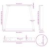 vidaXL Esstischbeine V-Form 3 Stück Naturstahl 70x(72-73,3) cm Stahl