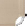 vidaXL Sonnenliege Aluminium und Textilene Creme