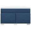 vidaXL Boxspringbett mit Matratze Blau 120x200 cm Stoff