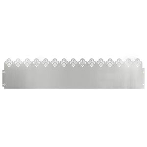 vidaXL Rasenkanten 10 pcs Silber 103 x 0,05 x 22 cm Verzinkter Stahl