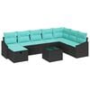 vidaXL Gartensofa-set 9 stk. Poly-Rattan