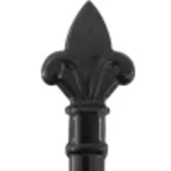 vidaXL Zauntor Doppelfl&uuml;gel mit Speerspitzen Stahl 299,5x174,5 cm Schwarz