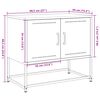 vidaXL TV-Schrank Weiß 68,5x39x60,5 cm Stahl