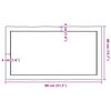 vidaXL Tischplatte 80x40x(2-6) cm Massivholz Unbehandelt Baumkante