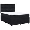 vidaXL Boxspringbett mit Matratze Schwarz 140x200 cm Samt