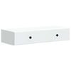 vidaXL Wandmontierter Beistelltisch Wei&szlig; 87,5 x 34,5 x 17 cm