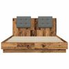 vidaXL Bettgestell mit Kopfteil Altholz 160 x 200 cm Holzwerkstoff