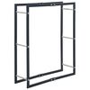 vidaXL Brennholzregal Schwarz 80&times;25&times;100 cm Stahl