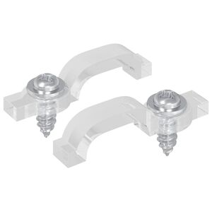 vidaXL LED Streifen Clips 2 pcs Transparent 23,8 x 7,3 x 4,3 mm