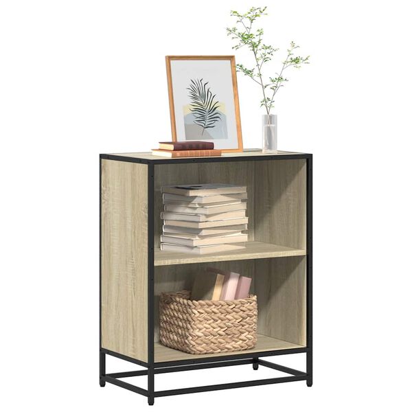 vidaXL B&uuml;cherregal Sonoma-Eiche 60x35x76 cm Holzwerkstoff