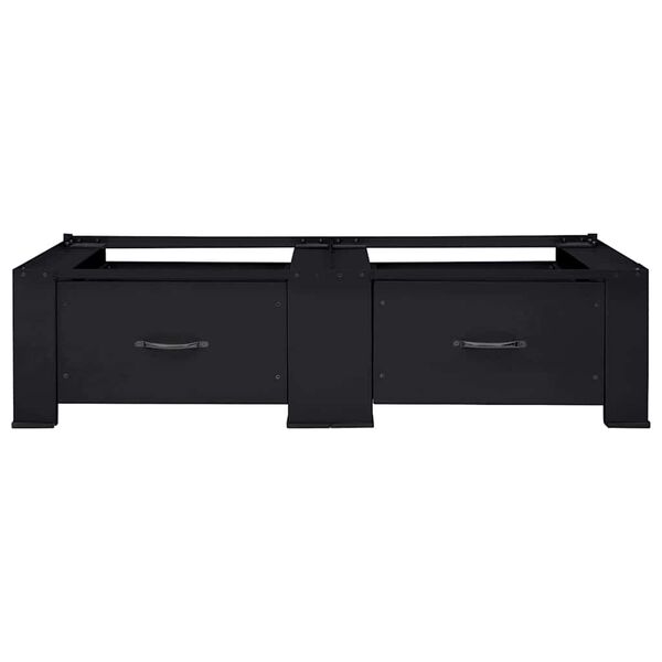 vidaXL Doppelter Waschmaschinenunterschrank mit Schubladen Weiß