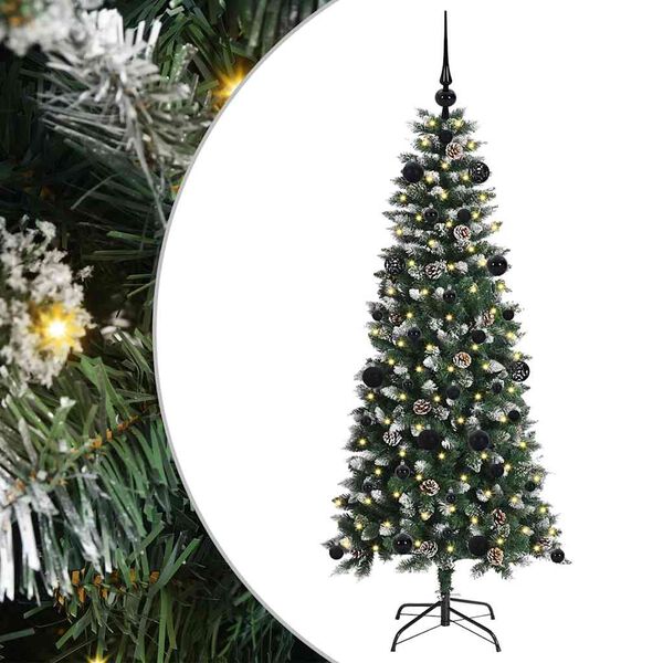 vidaXL K&uuml;nstlicher Weihnachtsbaum mit 150 LEDs mit St&auml;nder Gr&uuml;n 150 cm