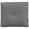 vidaXL Rückenkissen Dunkelgrau 50 x 45 cm Mikrofaserstoff