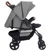 vidaXL 3-in-1 Kinderwagen Hellgrau Stahl