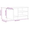 vidaXL TV-Schrank Altholz-Optik 80x35x36,5 cm Holzwerkstoff