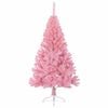 vidaXL K&uuml;nstlicher vorbeleuchteter Weihnachtsbaum Rosa 120 cm PVC