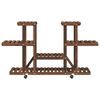 vidaXL Blumenständer mit Rollen 110x25x78 cm Massivholz Tanne