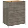 vidaXL Schrank mit T&uuml;r Grau 70 x 50 x 87 cm Polyester und Roly Ratten
