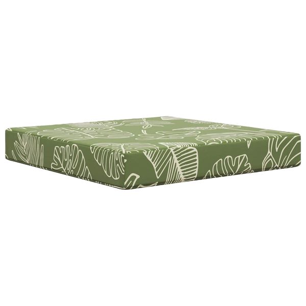 vidaXL Sofakissen f&uuml;r drau&szlig;en 3 pcs Blattdesign Polyester