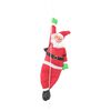 vidaXL Weihnachtsmann am Seil Rot 30 x 15 x 130 cm Polyester