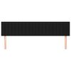 vidaXL Kopfteile Schwarz 160x5x78/88 cm Stoff