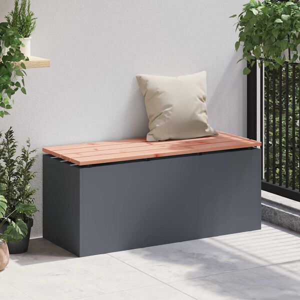 vidaXL Gartenbank Anthrazit 100 x 40 x 43 cm