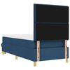 vidaXL Boxspringbett mit Matratze mit Kopfteil Blau 90 x 200 cm Stoff