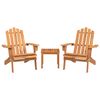 vidaXL 3-tlg. Garten-Lounge-Set Adirondack Massivholz Akazie