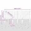 vidaXL Zaunpfosten Grau 100 x 0,8 m (36 mm Maschenweite) Stahl und PVC