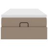 vidaXL Ottoman-Bett mit Matratze Cappuccino-Braun 100x200cm Kunstleder